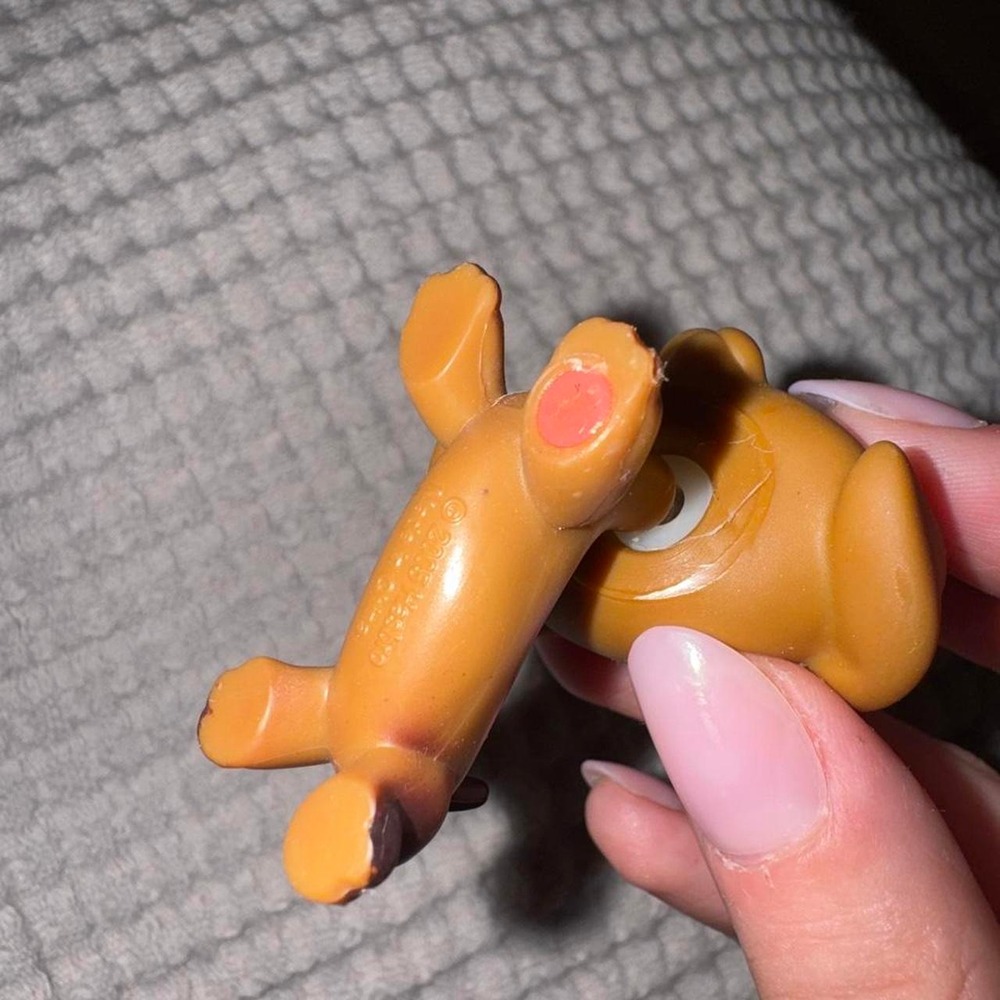 Littlest Pet Shop #139 Dachshund Brown Freckled LPS Dog Green Eyes - Picture 5 of 5
